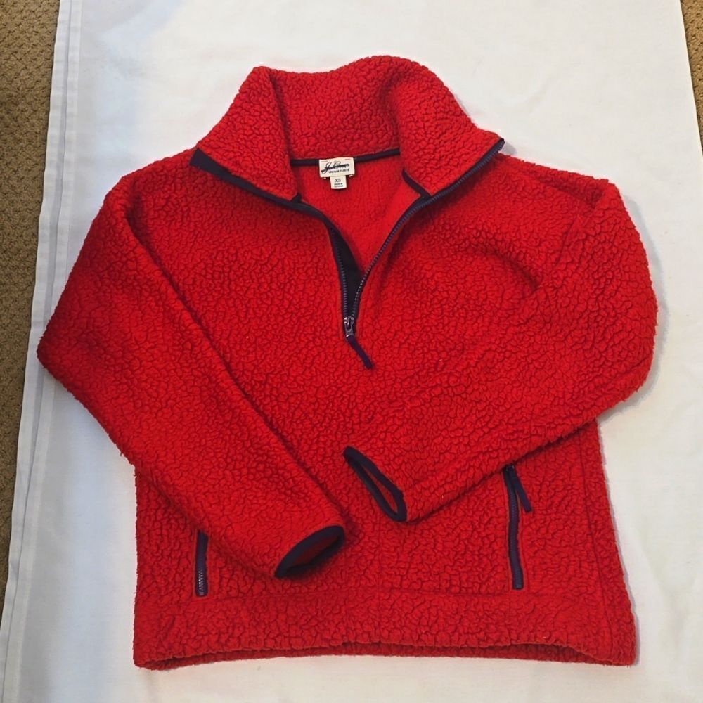 JCrew Polartec® fleece half-zip pullover XS